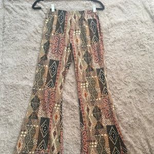 Flare pattern pants